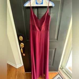 Wine Red bridemaid dress